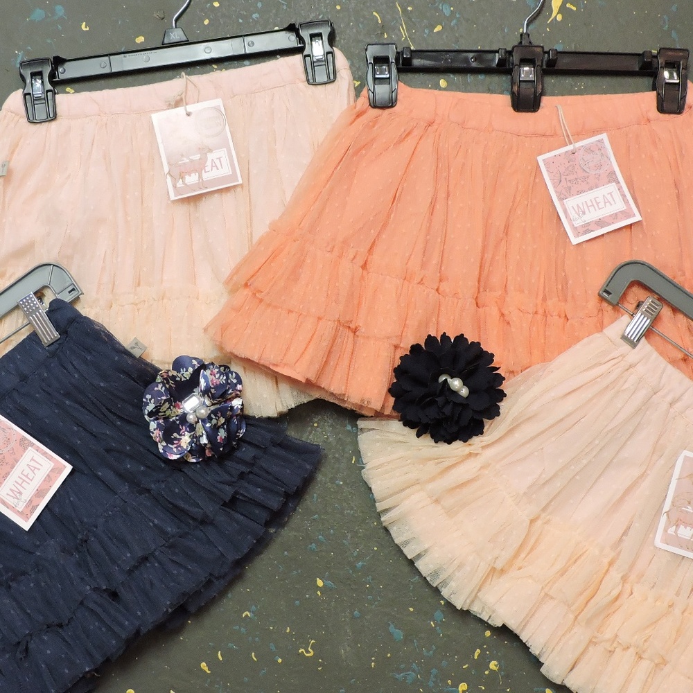 girls Danish Design Wheat tulle skirt